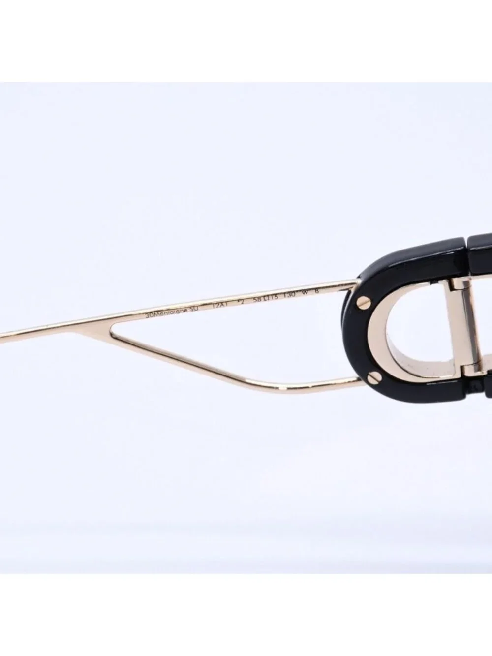 Dior Square Frame Sunglasses 58 15 Eyewear Gold